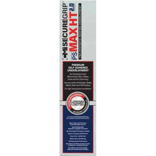 CMI SecureGrip™ PS/MAX HT 2.0 Premium High-Temp Self-Adhered Roof Underlayment