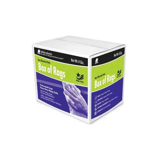 Buffalo New Bleached Knit Rags - 4 Lb. Bag