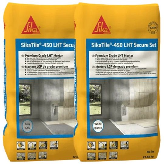 SikaTile -450 LHT Secure Set Tile Mortar - White - 50 Lb. Bag
