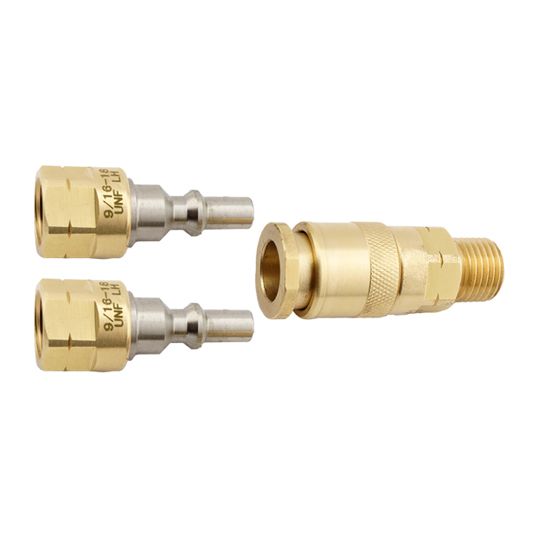 3-Piece Quick Connect Coupler Set (1 Female, 2 Male)