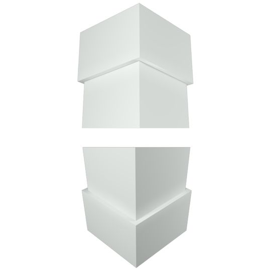 6" Contractor Cap & Base Set - Woodgrain Texture