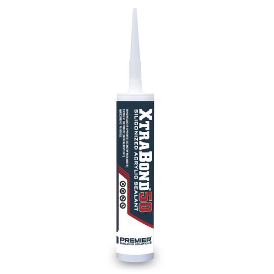 XtraBond®50 Clear Siliconized Acrylic Sealant - 10.1 Fl. Oz. Cartridge