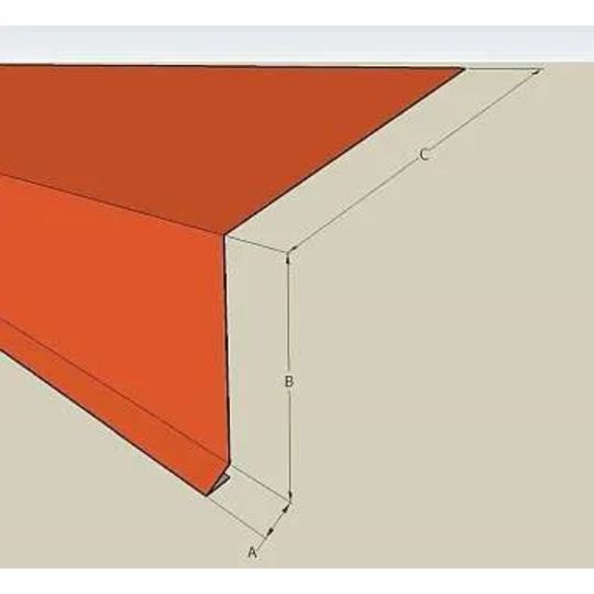 3.5" 24 Gauge Gutter Apron