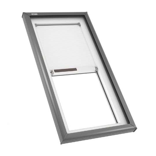 FS M04 Deck-Mounted Fixed Skylight, Solar-Powered Darkening Shade, Standard Laminated Safety Glass